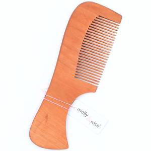 Wooden Hair Comb with Handle